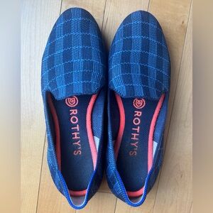 Rothy's: Blue Plaid Flats, GUC Size 6